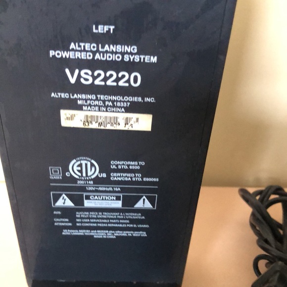 🔊 Altec Lansing Powered Audio System speakers - Picture 4 of 5